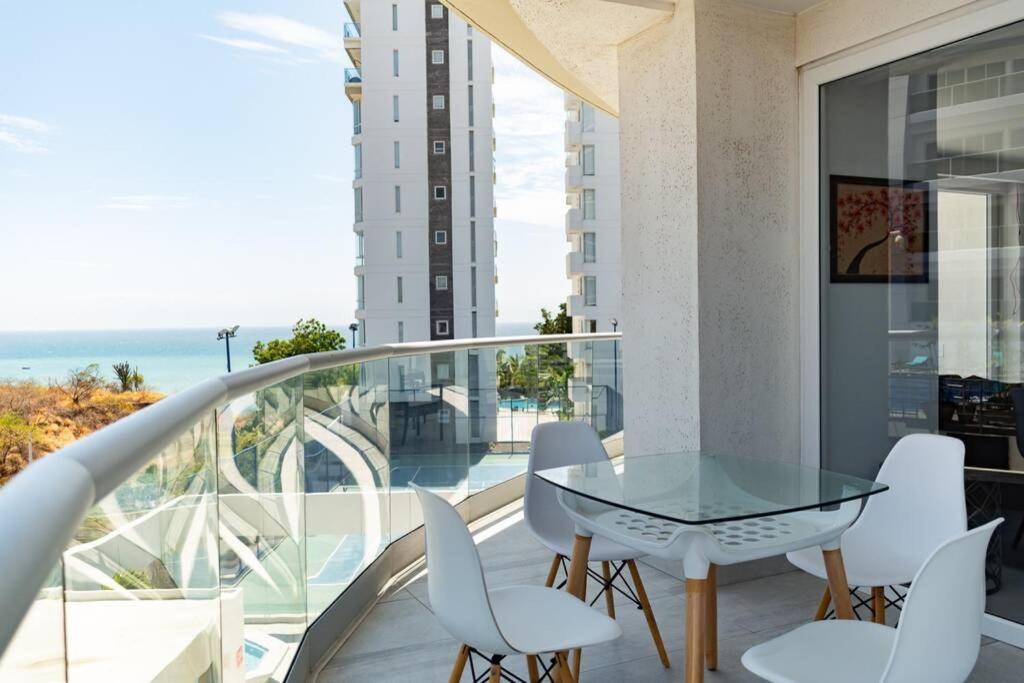 M3 Lujoso Y Comodo Departamento Con Playa 2 Piscinas Cancha De Tenis Jacuzzi Seguridad 24 Horas 만타 외부 사진