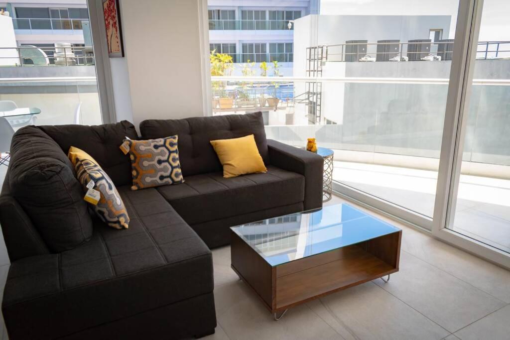 M3 Lujoso Y Comodo Departamento Con Playa 2 Piscinas Cancha De Tenis Jacuzzi Seguridad 24 Horas 만타 외부 사진