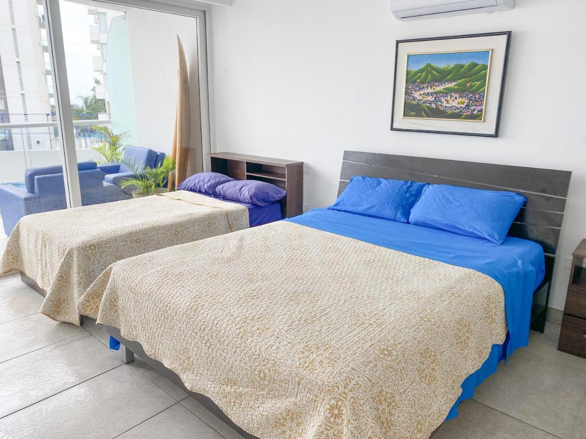M3 Lujoso Y Comodo Departamento Con Playa 2 Piscinas Cancha De Tenis Jacuzzi Seguridad 24 Horas 만타 외부 사진